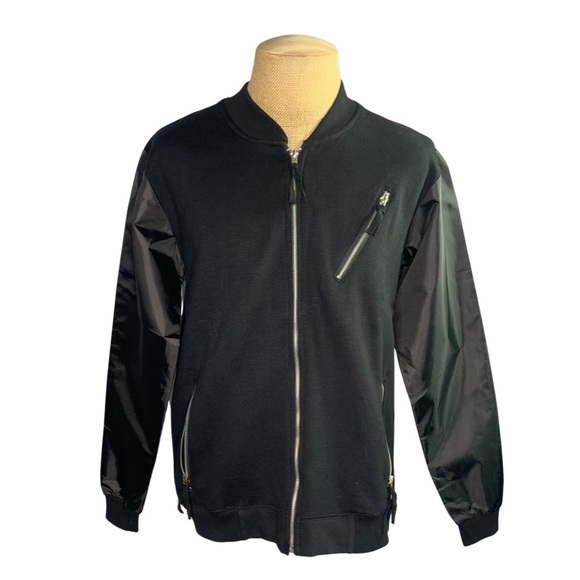 Truth Substance Common Sense Black Full Zip Jacket Lightweight Size Medium - Picture 5 of 7